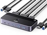 UGREEN HDMI 2.0 KVM Switch 4K@60Hz USB 3.0 Switch 4 Ports (3*USB 3.0+ USB...