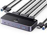 UGREEN HDMI 2.0 KVM Switch 4K@60Hz USB 3.0 Switch 4 USB Ports (3*USB 3.0+...