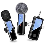 4-in-1 Kabelloses Lavalier Mikrofon für iPhone/Android,Handy mikrofon,...