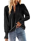 TUUHAW Langarmshirt Damen Herbst Große Größen Longbluse Boho Bluse...