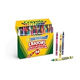 Crayola Wachsmalstifte Kinder, Malstifte für Kinder in 64 verschiedenen...