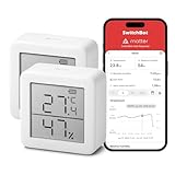 SwitchBot Thermometer Hygrometer Innen, Digital Hygrometer Bluetooth...