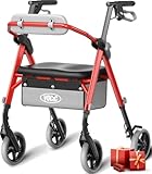 VOCIC Z11 Rollator faltbar und leicht mit Sitz, Max 172kg, Rollator schmal...