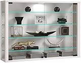 VCM Glasvitrine hängend | Vitrine Glas mit ESG-Sicherheitsglas | Maße: H....