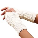 LCHULLE 1 Paar fingerlose Handschuhe, warme Armhandschuhe, Winter, Strick,...