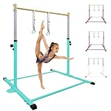 HomeSun Gymnastikstange für Kinder Robuste Kip Bar mit Ringen horizontale...
