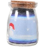 Veemoon Sandkunst Flaschendekoration Paar 3D Sandbild Flaschen Weiß Feine...