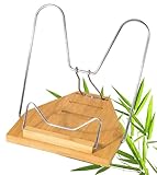 WEDO Bambus-Leseständer – verstellbarer Buchhalter für Bücher, Tablets...
