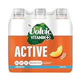 Volvic Vitamin+ Active Pfirsich – Erfrischungsgetränk mit Magnesium und...