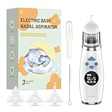 Nasensauger Baby, Nasensauger Baby Elektrisch für Babys mit 3 weichen...