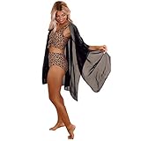 jieGorge Bluse für Damen, lässig, fließender Kimono, Cardigan, offene...