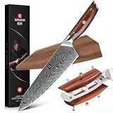 XINZUO Damaststahl Kochmesser, 21cm Kiritsuke Chefmesser Profi geschmiedet...