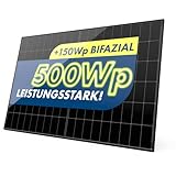 Solarmodul 500W Bifazial Glas-Glas PV-Module mit 2x2mm Glas, modernster...