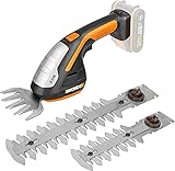 WORX WG801E.9 - Akku Gras- und Strauchschere 20V PowerShare, 3-in-1 Schere...