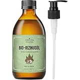 Essican Purelife Bio-Rizinusöl haare in Glasflasche mit Pumpe 250ml –...