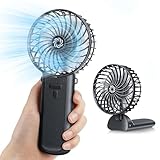 Handventilator Hand Ventilator Klein, Faltbarer USB Mini Fan Akku Ladbar 4...