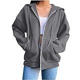 Generisch Thermojacke Damen,Sweatjacke Damen Mit Kapuze Zipper Hoodie -...