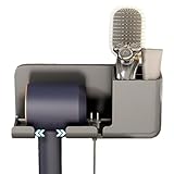 Yqooup Föhn-Halter, Wandmontage, selbstklebendes Regal, ohne Bohren,...