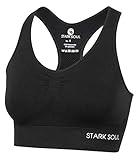 STARK SOUL Bra Light Support - Sport BH doppellagig für Damen - schwarz -...