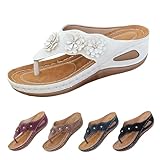 OrthopäDische Zehentrenner Sandalen Damen Sommer Pantoletten Pantoffeln...