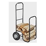 Kaminholzwagen mit großen Rädern – robuster Holzschlepper für Innen-...