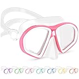 Supertrip Taucherbrille Kinder (6-14 Jahre), Tempered Glass Schwimmbrille...