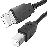 USB B MIDI-Kabel für Instrumente 2 m, USB A zu USB B-Kabel Kompatibel mit...