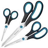 Westcott Easy Grip Scheren 3 Stück | 3er Set Universalscheren mit...