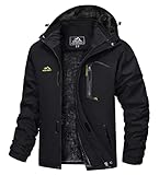 TACVASEN Herren Winterarbeitsjacken Outdoorjacke Snowboardjacke Warme...