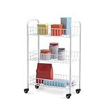 Metaltex Allzweckwagen 3-Etagen, Metall, Weiß, 41 x 23 x 63 cm, 1...