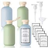 dusaniyali 4 Stück Reiseflasche Set, 200ml Squeeze Bottles mit Flip Cap...