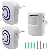 Kabellose Durchgangsalarm, Ladenglocke Funkalarmanlage mit 2 Elektronischem...