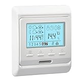 Heschen LCD Digital Wöchentliches Programmier Thermostat, HS-E806, 230VAC...