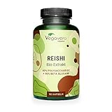 Bio Reishi Kapseln | 9000 mg aus Extrakt (15:1) | 40% Polysaccharide | 3...