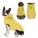 Vejaoo Regenmantel Hund Wasserdicht, Reflektierend Regenjacke mit Kapuze...