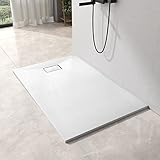 EMKE Duschwanne 120x90 cm Duschtasse Flach Anti-Rutsch SMC Duschwanne...