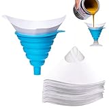 IENHDK 100 Stück Lackfilter,Lacksieb,Resin Filter,Farbsieb,Lacksiebe Mit 1...