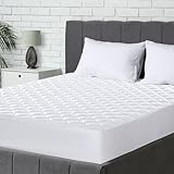 Utopia Bedding Gesteppter Matratzenschoner 90 x 200 cm,...