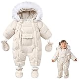 UVIPC Baby Winter-Strampler mit Kapuze für Jungen und Mädchen, 6-24...