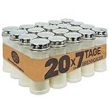 Gravidus Grabkerzen weiß Lange Brenndauer von 7 Tagen, windgeschützt und...