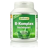 B-Komplex 50, hochdosiert, 120 Kapseln - alle Vitamine der B-Gruppe. Für...