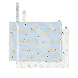 LÄSSIG Wiederverwendbare Nasstasche 2 Stück/Wet Bag Happy Fruits Lemon