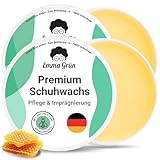 Emma Grün® Schuhwachs Farblos Lederpflege & Schuhpflege 100ml [MIT...