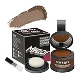 MIFELOY Haaransatz Puder mit Spiegel Schwamm, Braun Unsichtbares...