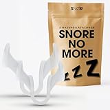 SNØR - 2 wiederverwendbare Nasenspreizer gegen Schnarchen I Anti Snoring...