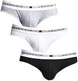 PHOLEEY Herren Slips Baumwolle Unterwäsche männer niedrige Taille...