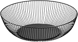 CHJIEJIE XIALINBUY Obstschalen Metalldraht Schwarz 27.5x9 cm Obstschale...