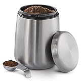 Kaffeedose Edelstahl 500g (luftdichte Edelstahldose inkl. magnetischem...