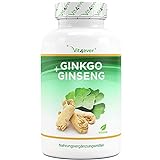 Ginkgo + Ginseng - 365 Tabletten - Spezial Extrakt - Hochdosiert -...