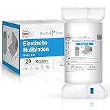 Health Press® Mullbinden – Verbandsmaterial (8cm x 4m) 20 Rollen –...